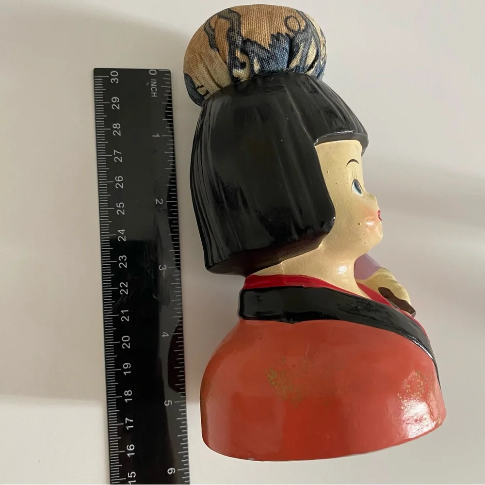Westwood SF, Vintage Pincushion, Oriental Girl with Umbrella and Pincush…
